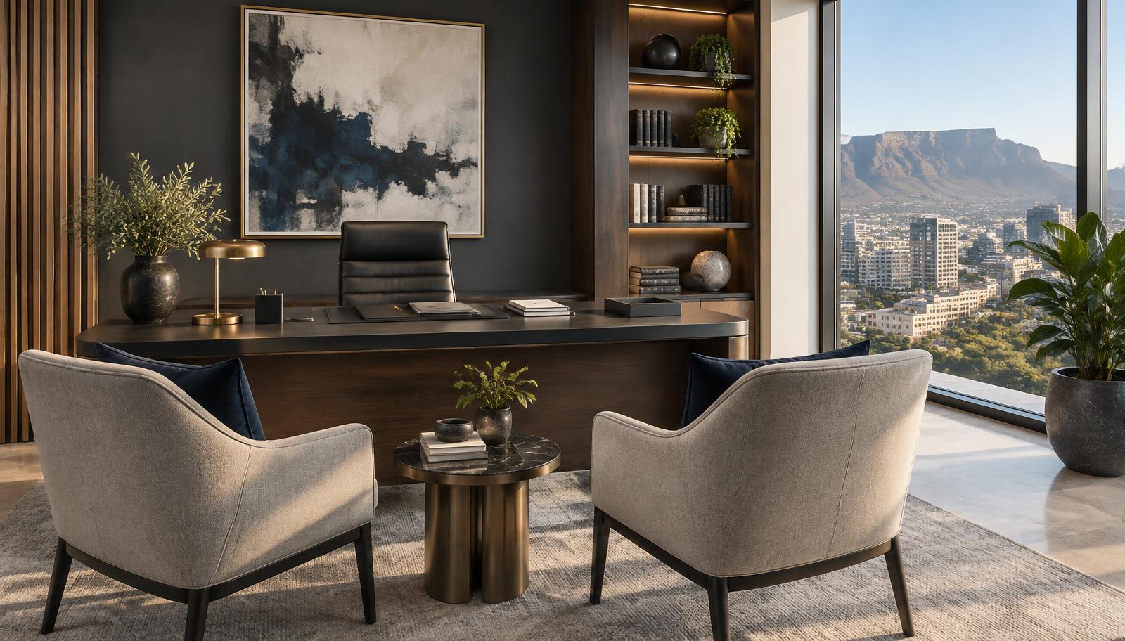 Private consultation room in a professional corporate law office